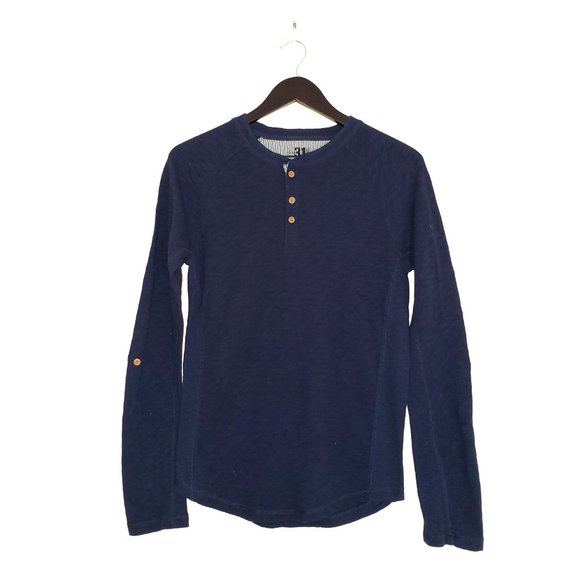 🔵 3/$30 - Le31 Henley Shirt w/ Adjustable Sleeves - Picture 3 of 5